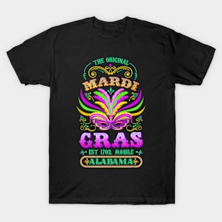 The Original Mardi Gras Mobile Alabama 1703 T-Shirt